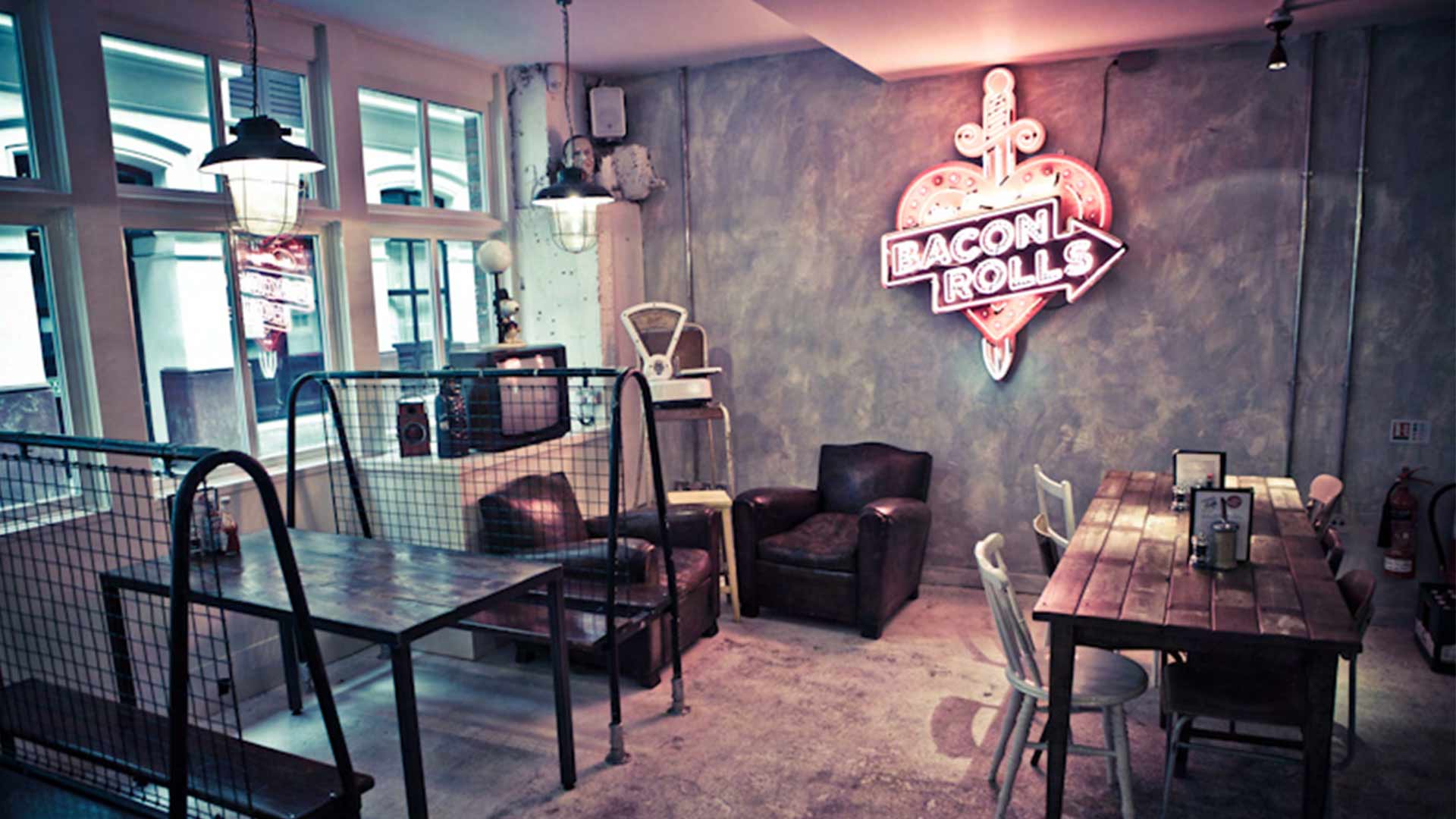 Light Space Dining Pendants Signage Restaurant Nulty
