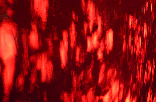 Nulty - Ready Steady Light 2013 - Texture Red Lighting Hedge Stencil 