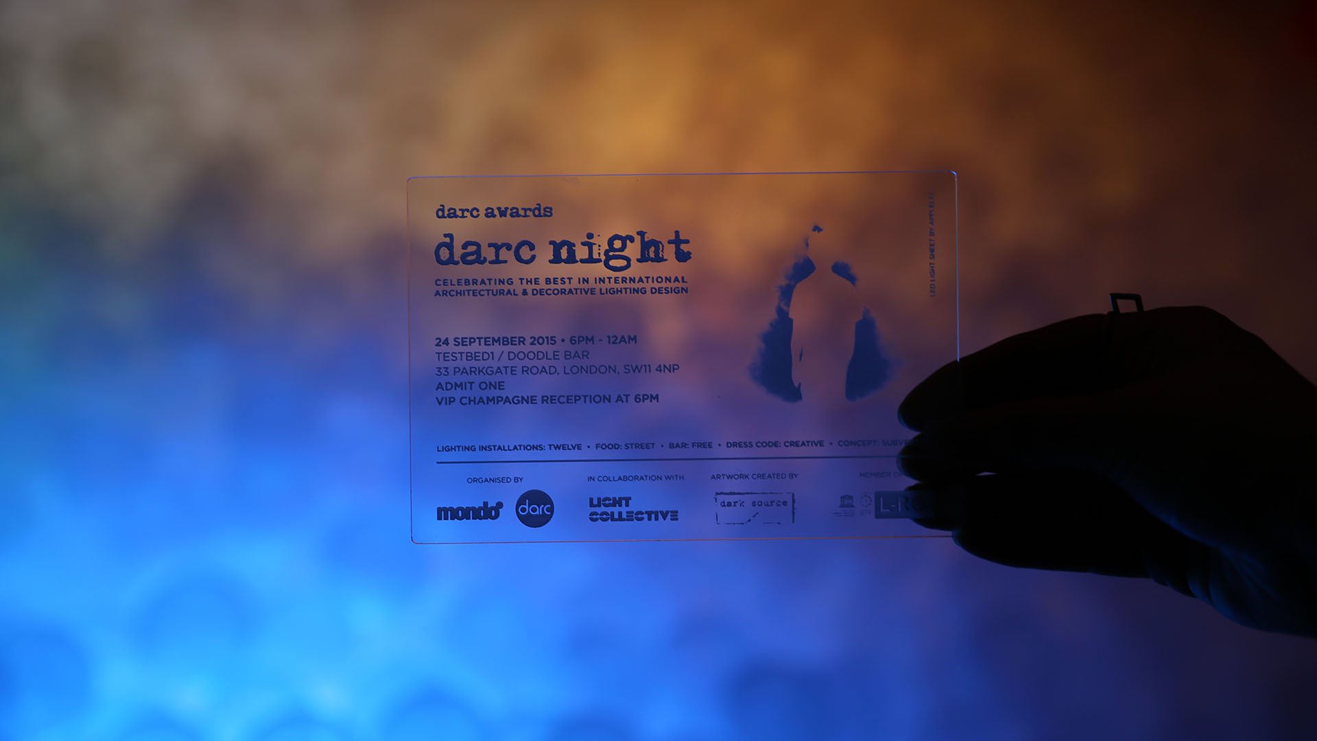 Darc Awards Night Entry Ticket Lighting Design Nulty