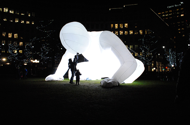 Illuminated Inflatable Figure Person Winter Lights Blog Nulty