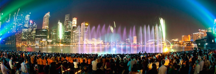 singapore s light shows