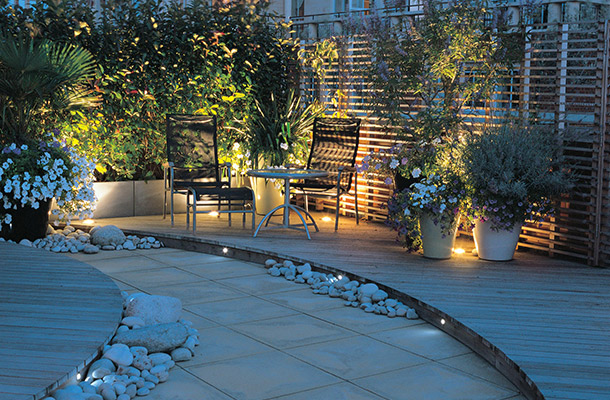 Lighting Design Roof Terrace Planting