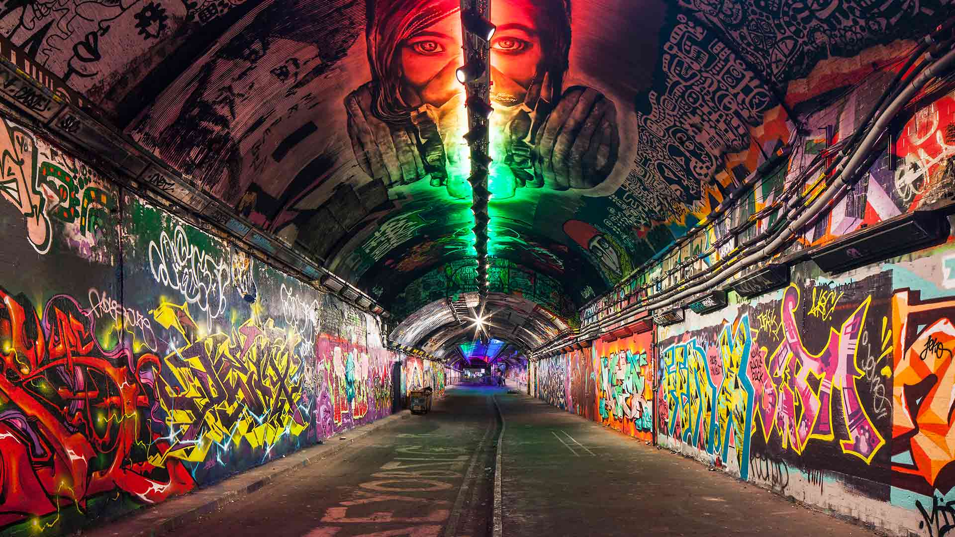 Architectural Lighting Design Scheme Graffiti Tunnel Leake Street Arches Waterloo London Nulty