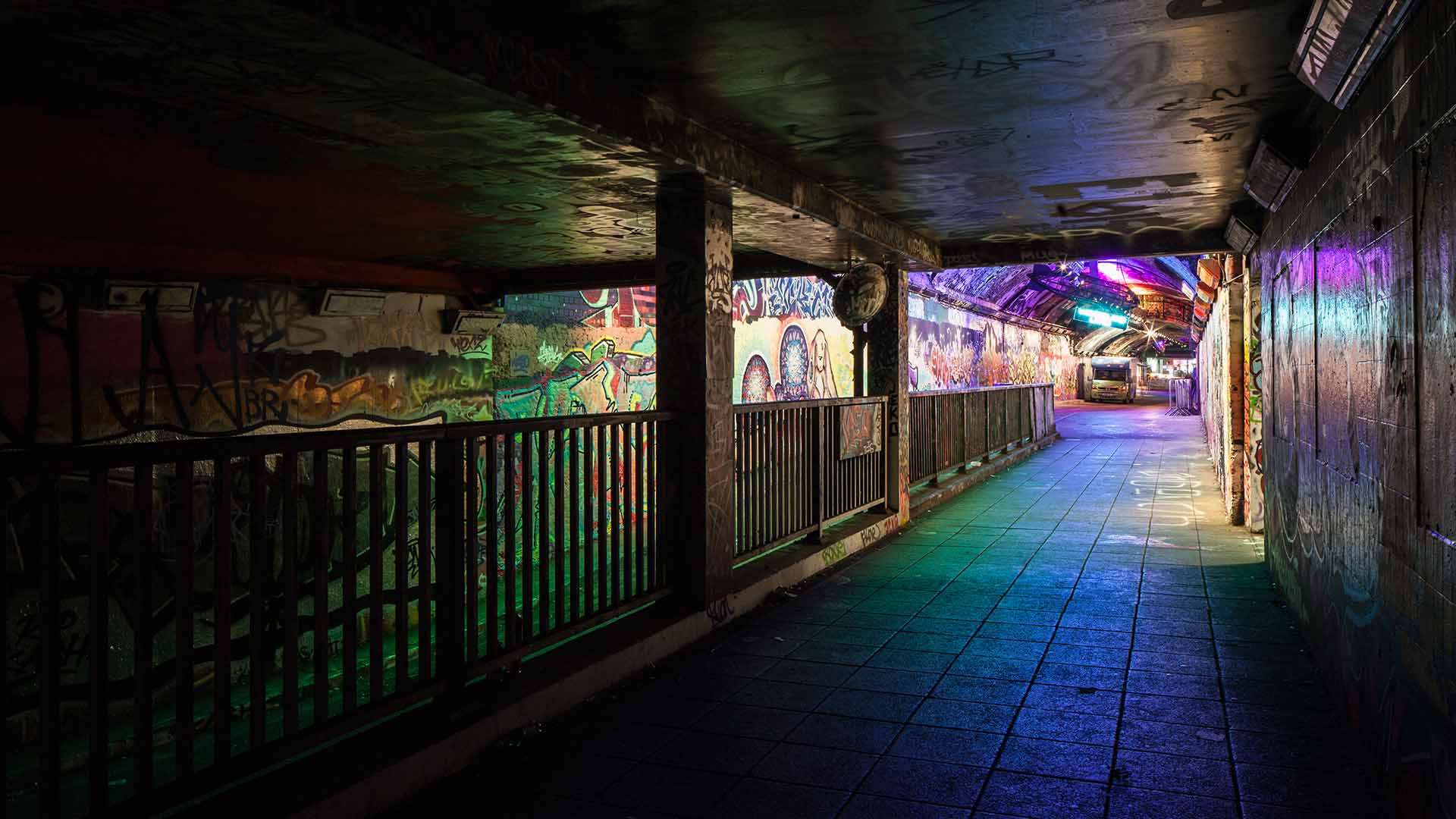 Lighting Scheme Railway Underpass Graffiti Tunnel Art Designers London Nulty