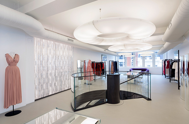Interior Design Luxury Fashion House Halo Feature Pendants Lighting Consultants Nulty