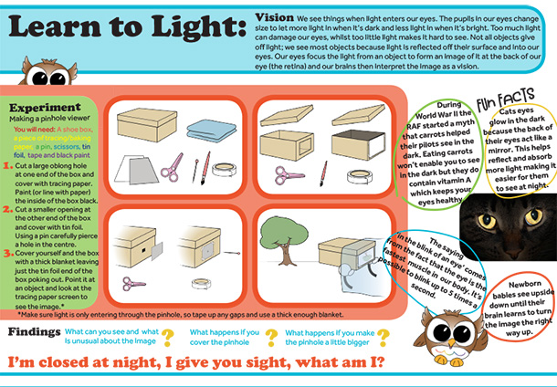 Learn To Light STEM Learning Sheets Vision Childrens Educational Resource Nulty