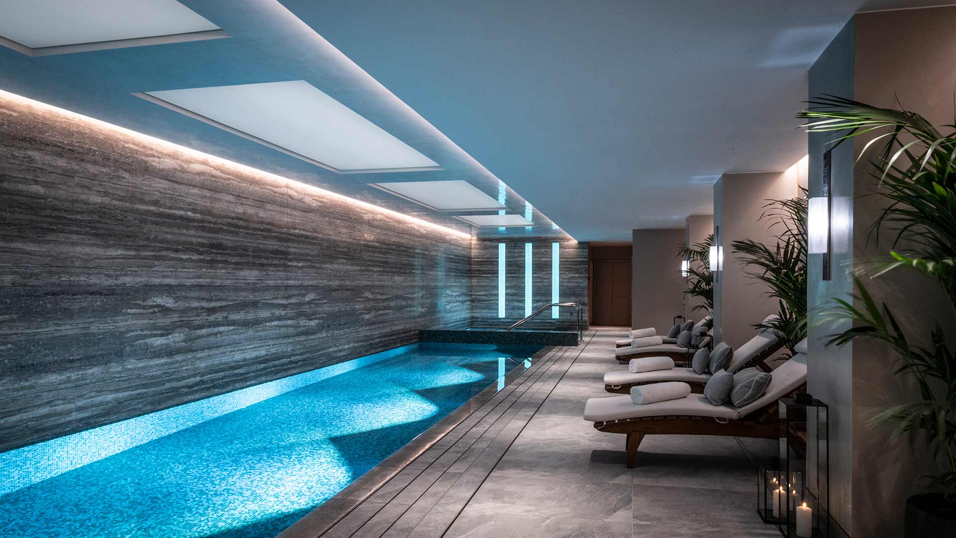 Architectural Lighting Design Swimming Pool Artificial Skylight Cove Illumination Auriens Chelsea London Consultants Nulty