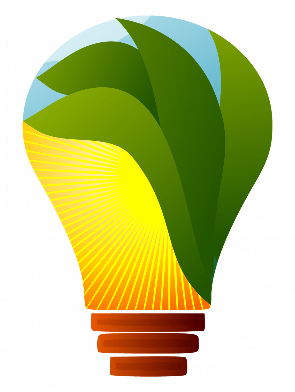 Circular Economy Lightbulb Graphic Green Energy Sustainable Lighting Designers Nulty