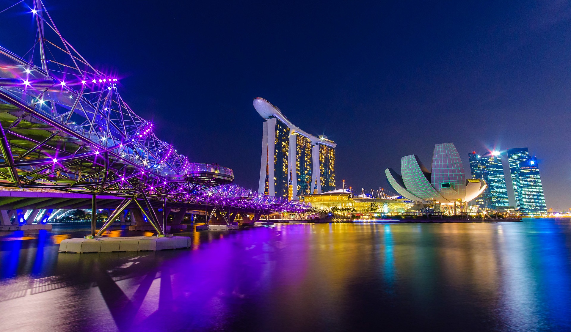 Singapore Skyline Illumination