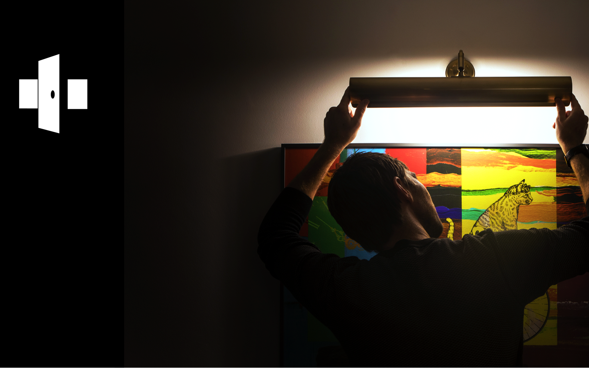 Gary playing with lighting